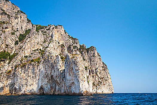 海边风景,石头,卡普里岛,地中海,意大利