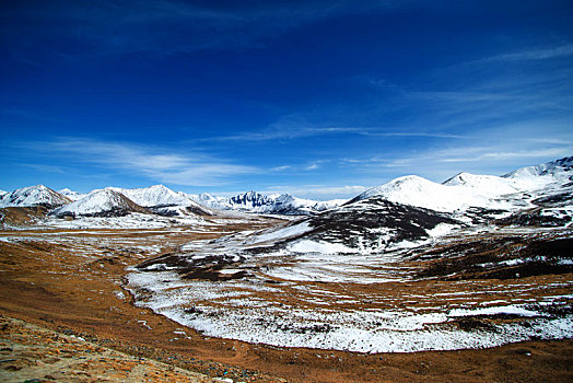 中国西藏自治区雅江河谷风景