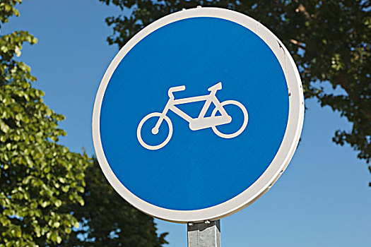 路标,指示,自行车,萨拉曼卡,西班牙