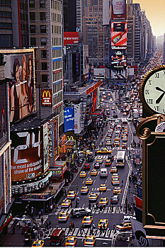 交通,时代广场,纽约,美国
