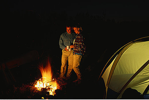 伴侣,露营,阿尔冈金公园,安大略省,加拿大