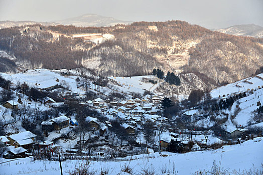 冬季吉林雪村-松岭美景如画