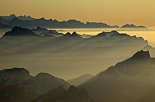 瑞士,阿彭策尔,高山,石头,山丘,风景,方向,西部,僧侣,艾格尔峰,地面