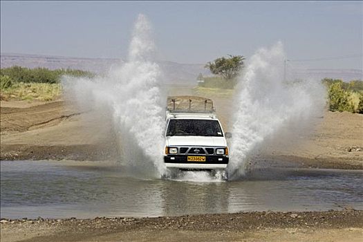 河,汽车,纳米比亚,非洲