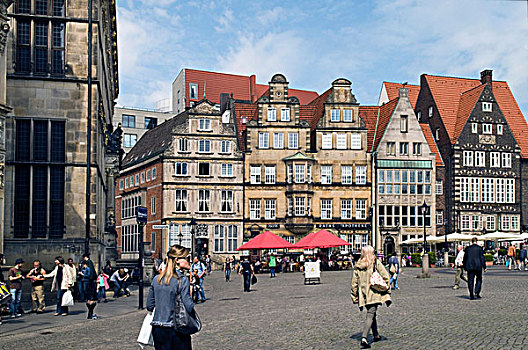 房子,左边,市场,建筑,社会,制药,德国人,不莱梅,德国,欧洲