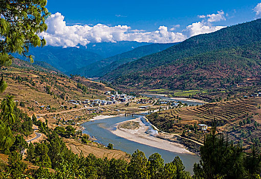 河,普那卡,不丹