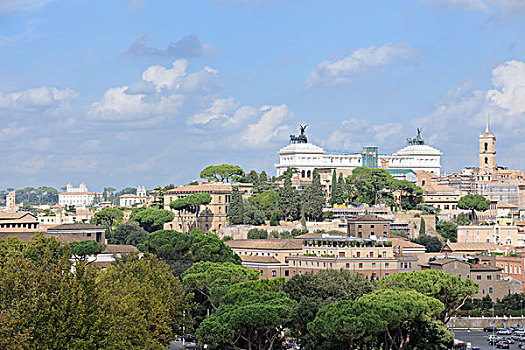风景,山,纪念建筑,罗马,意大利,欧洲