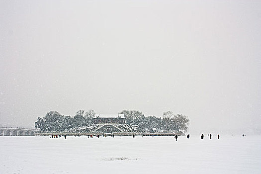 雪景颐和园