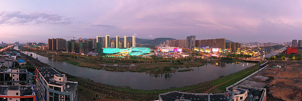 大剧院,万达广场夜色