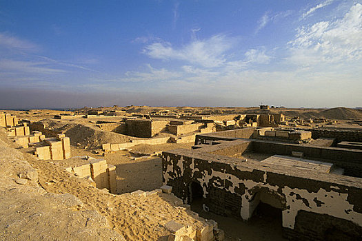 埃及,开罗附近,塞加拉,金字塔,区域,遗址