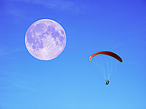 滑伞运动,满月