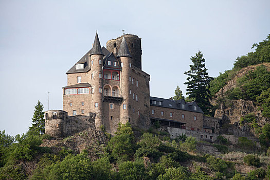 城堡,世界遗产,文化遗产,莱茵河中游,山谷,莱茵兰普法尔茨州,德国
