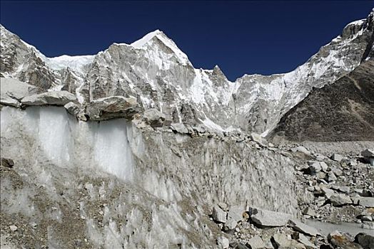 昆布,冰河,萨加玛塔国家公园,尼泊尔
