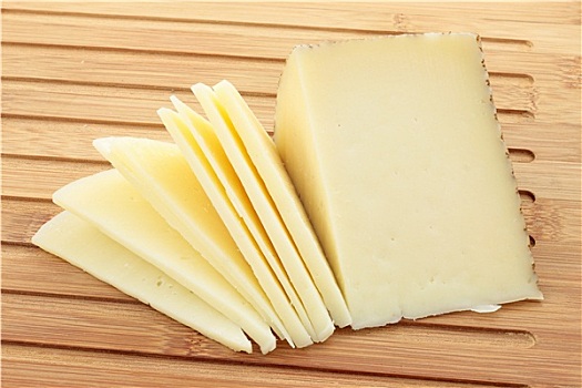 楔形,奶酪,切削