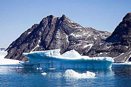 冰,浮冰,峡湾,地区,格陵兰东部,格陵兰,丹麦,欧洲