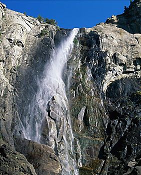 布里尔维尔瀑布,优胜美地国家公园,加利福尼亚