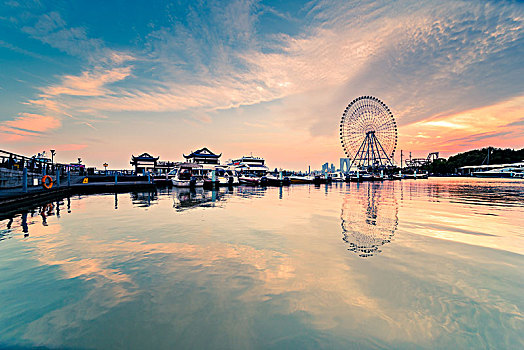 苏州金鸡湖夜景