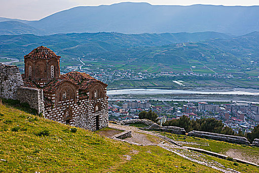 拜占庭风格,教堂,世界遗产,培拉特,阿尔巴尼亚,欧洲