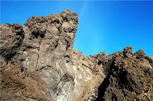 干燥,火山岩,石头