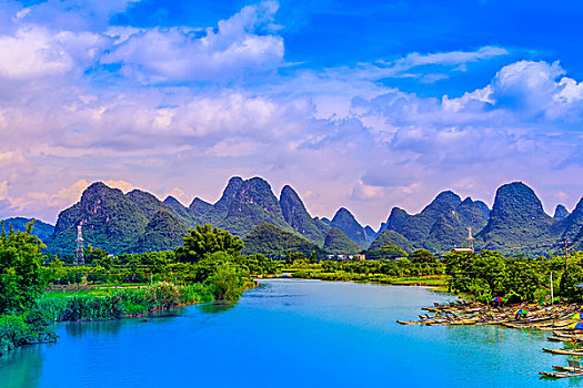 阳朔,兴坪,漓江,自然,风景