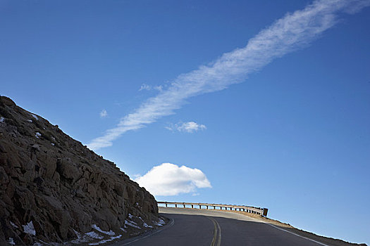 道路,护栏,科罗拉多,美国