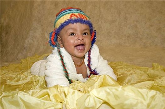 埃塞俄比亚人,婴儿,帽