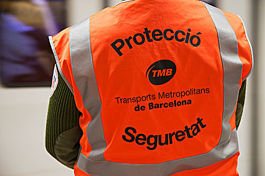 西班牙,巴塞罗那,地铁,保安,制服