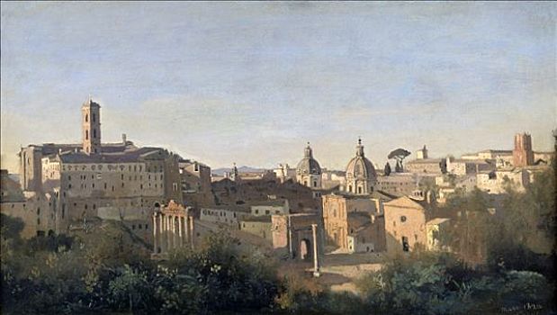 古罗马广场,风景,花园,艺术家