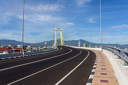 桥,上方,港口,万鸦老,印度尼西亚