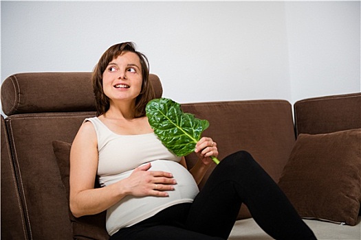 孕妇,吃,菠菜