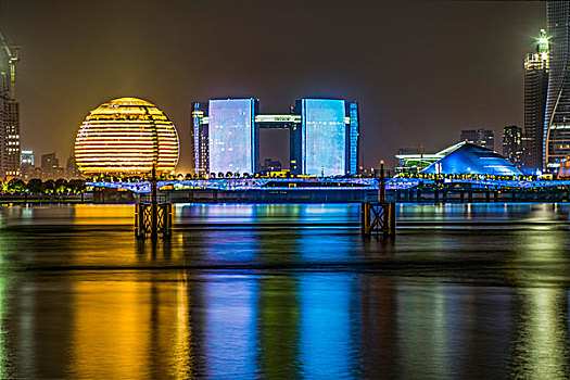 杭州钱江新城夜景