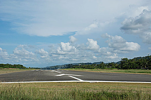 美拉尼西亚,巴布亚新几内亚,乡村,城镇,机场,飞机跑道