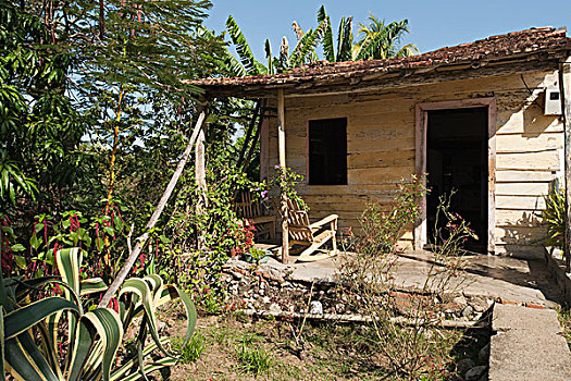 古巴,特立尼达,传统,房子