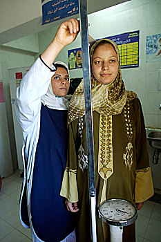 产前,检查,健康,工作,重量,高度,孕妇,家庭健康,乡村,地区,埃及,六月,2007年