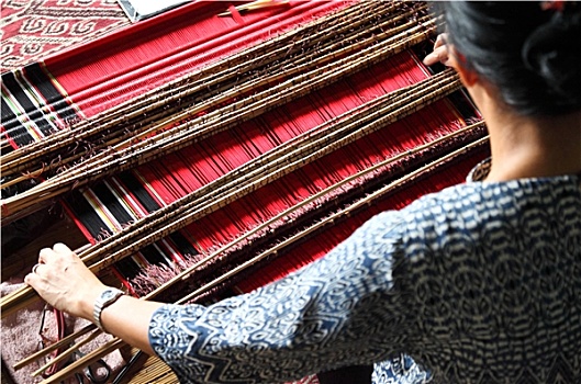 传统,马来西亚人,织布机