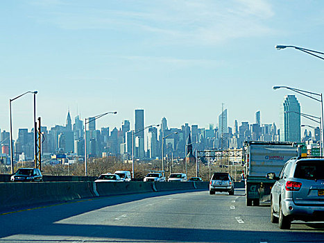 美国,纽约,公路,交通