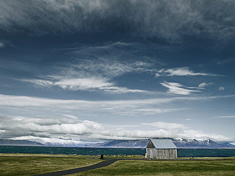 孤单,建筑,冰岛