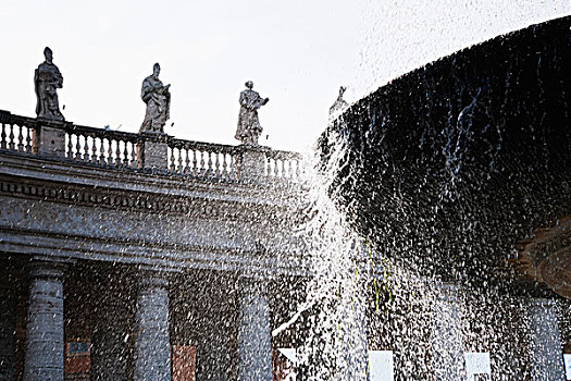 喷泉,广场,梵蒂冈城