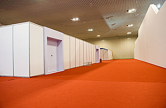 长,走廊,红地毯