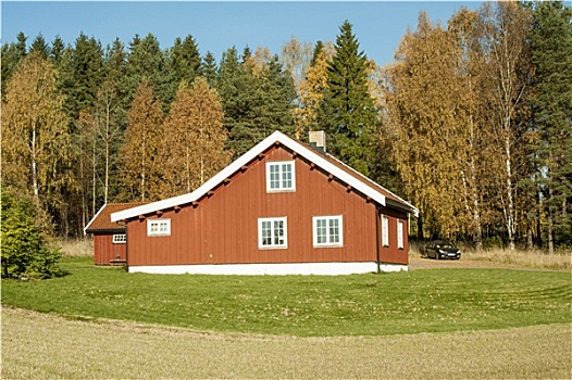 挪威,木屋