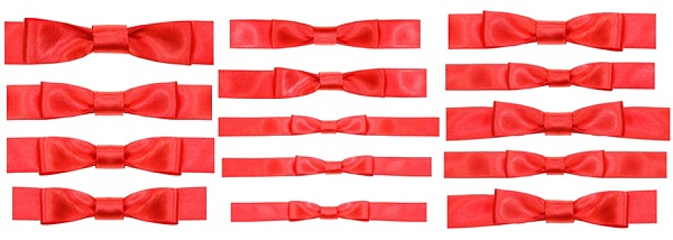 红色,蝴蝶结,打结,狭窄,绸缎,带