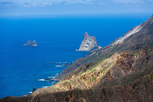 悬崖,山,靠近,乡村,特内里费岛,加纳利群岛,西班牙,欧洲