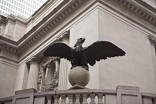 鹰,雕塑,大中央车站,曼哈顿,纽约,美国