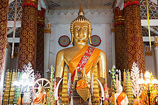 老挝,万象,寺院,佛像,崇拜