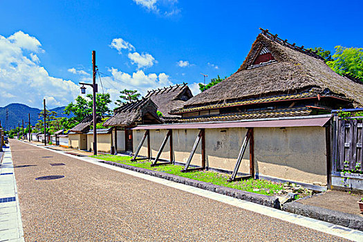 武士,住宅,街道