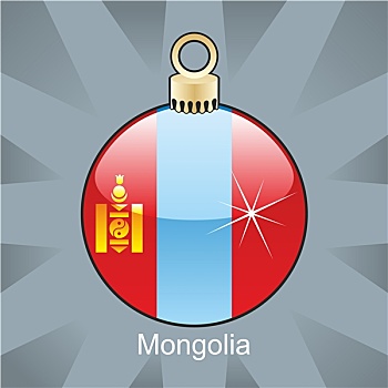 蒙古,旗帜,圣诞节,形状