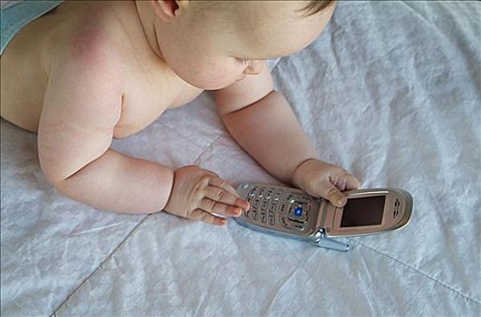 婴儿,手机