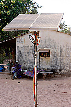 太阳能电池板,乡村