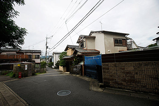 日本,岚山,民居