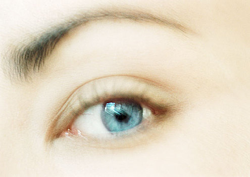 女人,蓝眼睛,特写